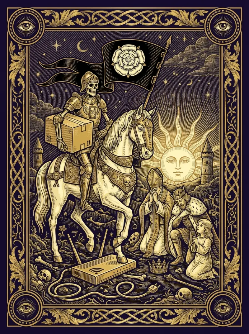 Tarotová karta Smrt — ilustrace Ezometru